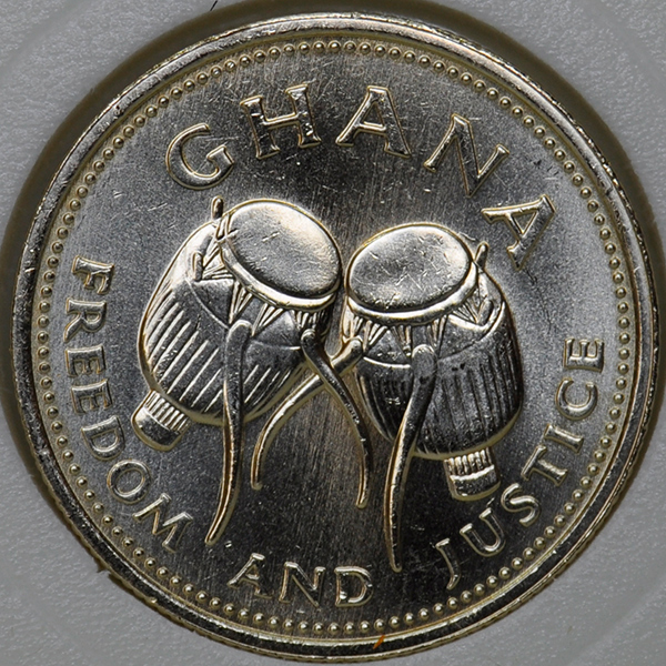Ghana 500 CEDIS 1996 KM# 34 Nickel-Brass UNC