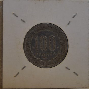 100 Francs 1977 Africa Gabon