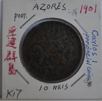 10 REIS Azores 1901