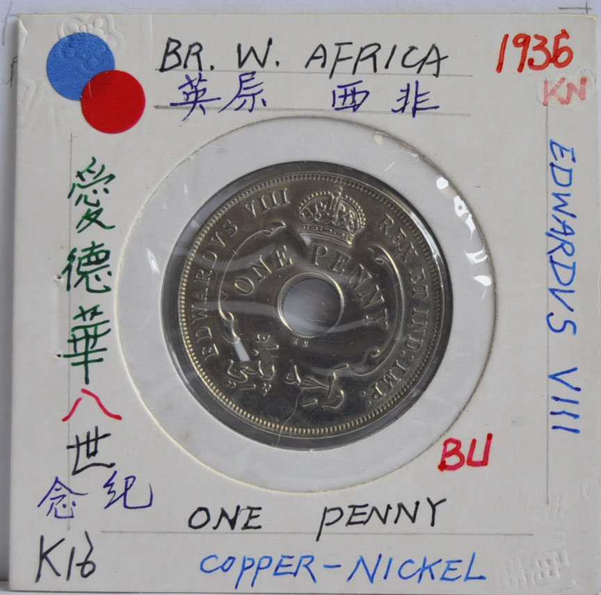 One penny British West Africa 1936 Edwardvs VIII