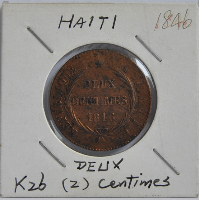 2 CENTIMES Haiti 1846
