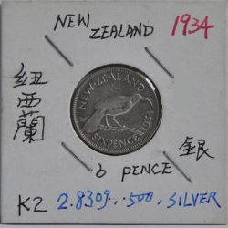 6 PENCE New Zealand 1934