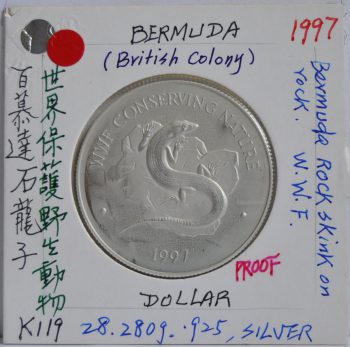 DOLLAR Bermuda 1997 Rock Skink
