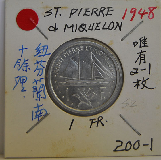 FRANC ST. Pierre & Miquelon 1948
