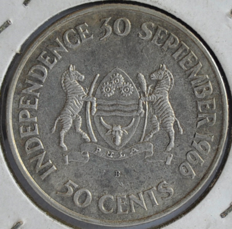 Botswana 50 CENTS 1966 B