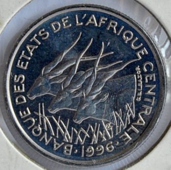 Central African States 50 FRANCS 1996