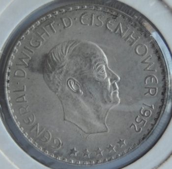 1952 Europa 2 ½ Europinos 1952 silver Eisenhower