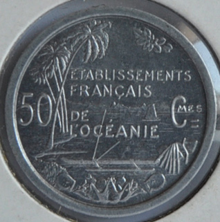 French Oceania 50 CENTIMES 1949