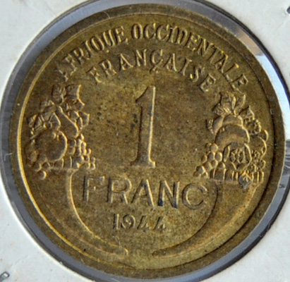 French West Africa FRANC 1944