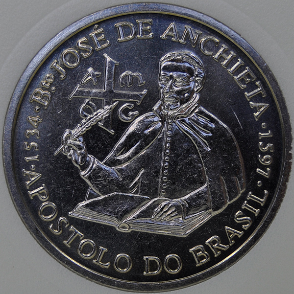 1997 Portugal 200 ESCUDOS KM# 699, MS65 Copper-Nickel Brasil